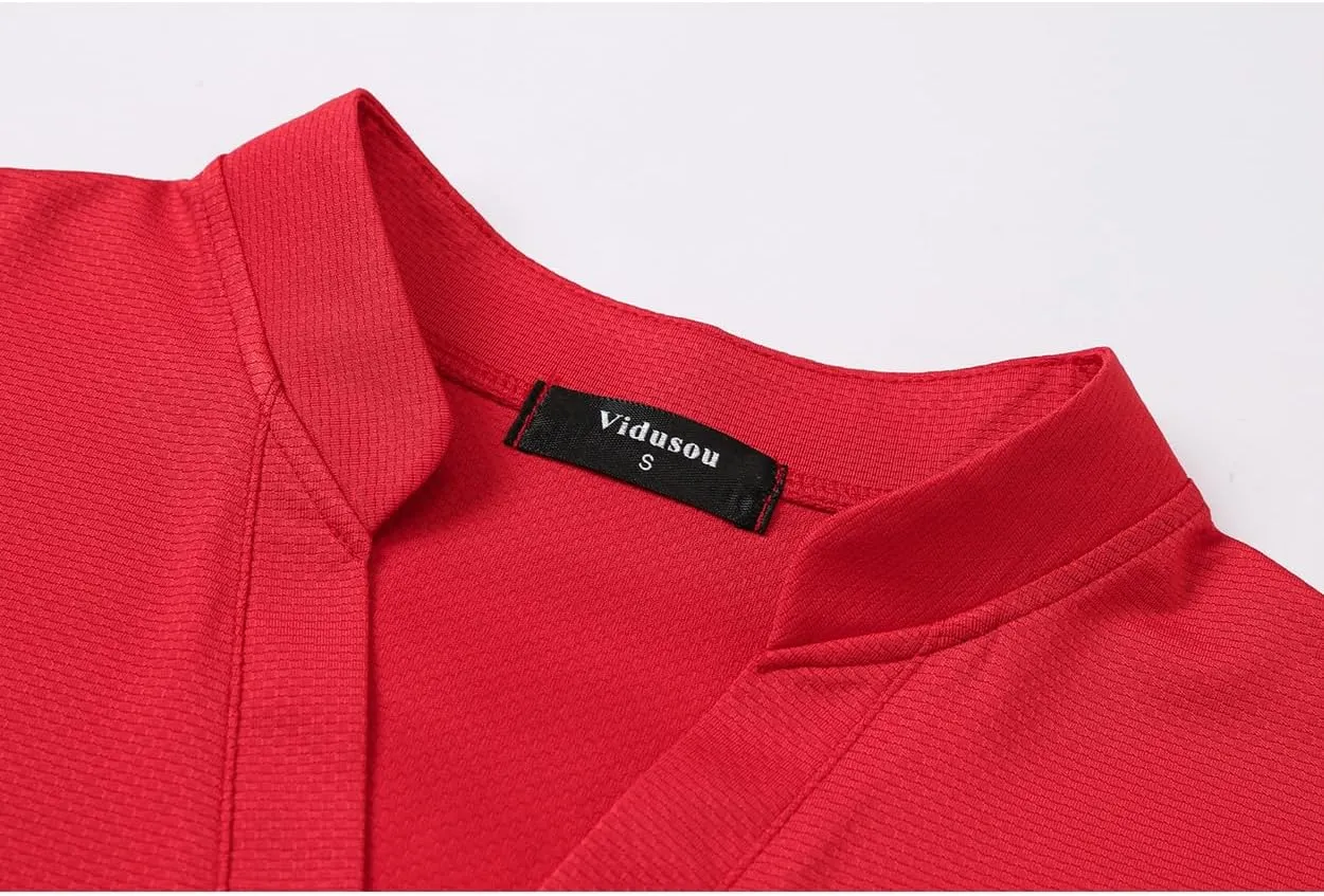 Womens V Neck Golf Shirts Short Sleeve Tennis Tops