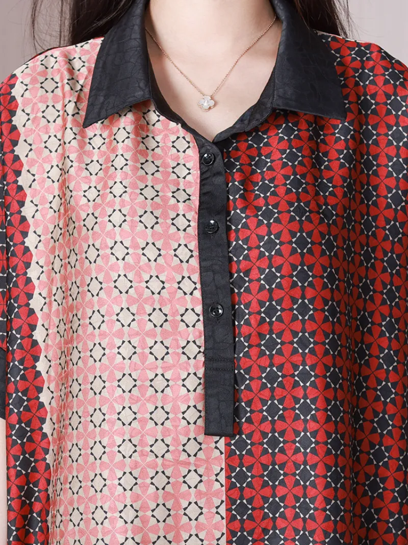Wonderful Night Lapel Collar A-line Dress